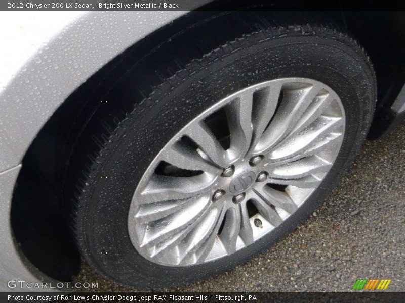 Bright Silver Metallic / Black 2012 Chrysler 200 LX Sedan