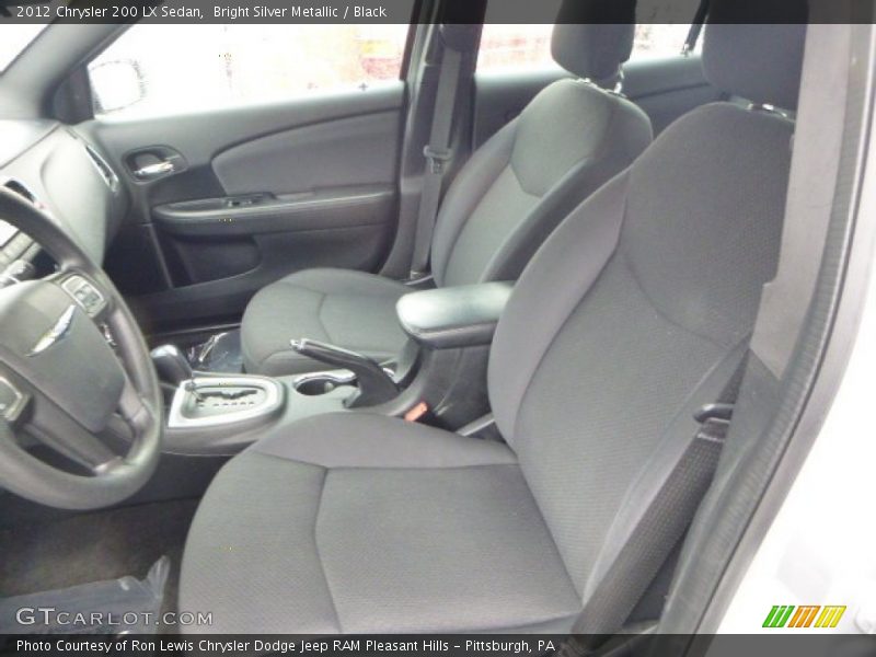Bright Silver Metallic / Black 2012 Chrysler 200 LX Sedan