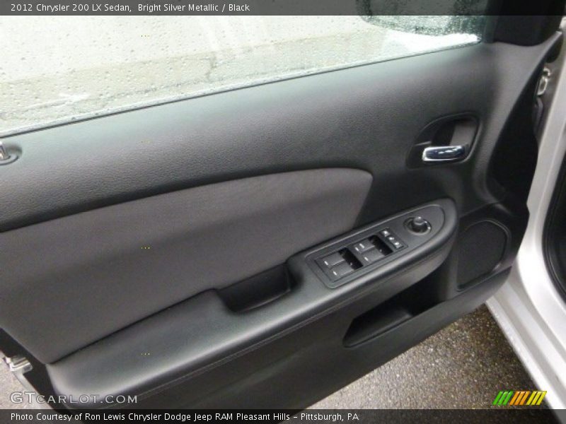 Bright Silver Metallic / Black 2012 Chrysler 200 LX Sedan