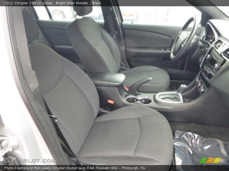 Bright Silver Metallic / Black 2012 Chrysler 200 LX Sedan