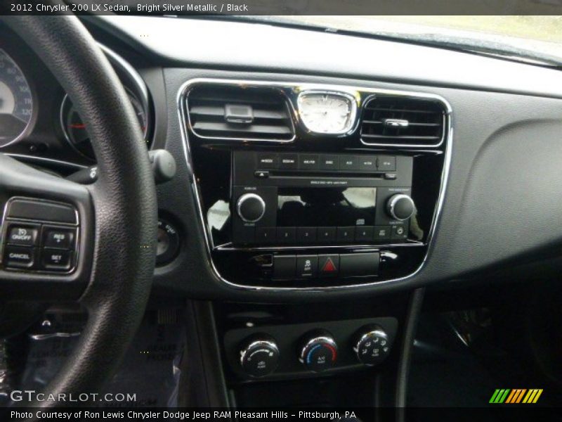 Bright Silver Metallic / Black 2012 Chrysler 200 LX Sedan