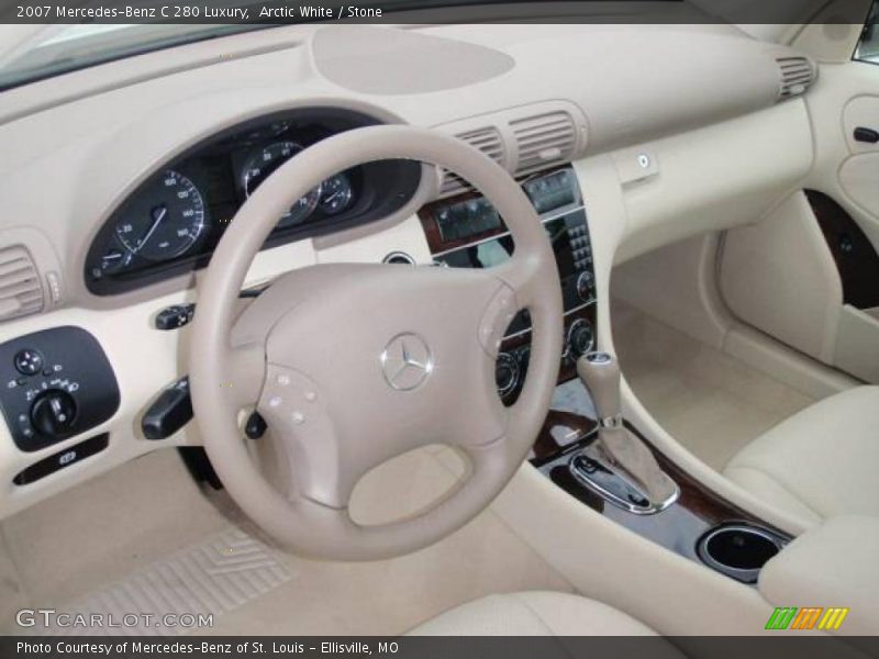 Arctic White / Stone 2007 Mercedes-Benz C 280 Luxury