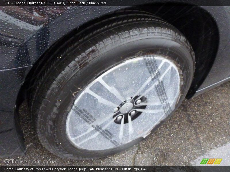 Pitch Black / Black/Red 2014 Dodge Charger R/T Plus AWD