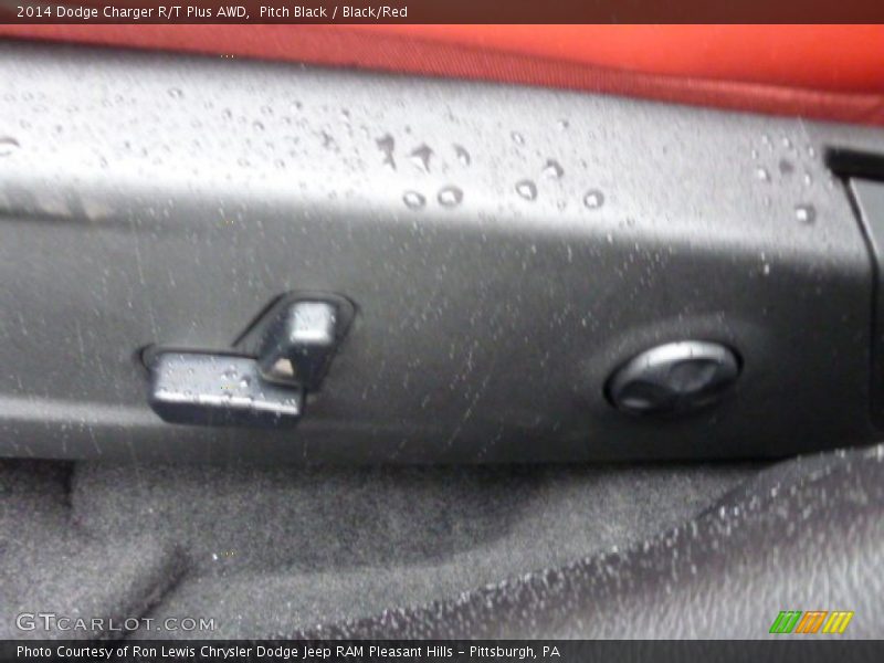 Pitch Black / Black/Red 2014 Dodge Charger R/T Plus AWD