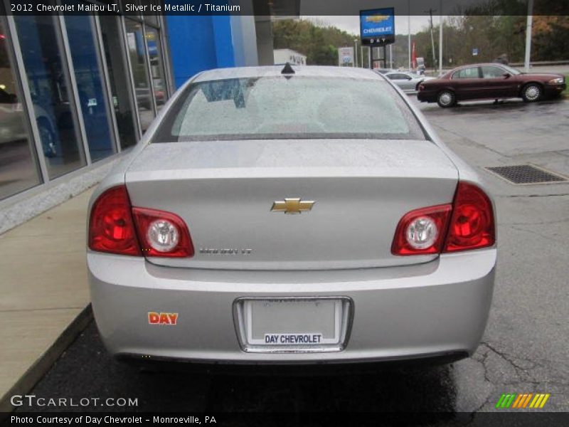 Silver Ice Metallic / Titanium 2012 Chevrolet Malibu LT
