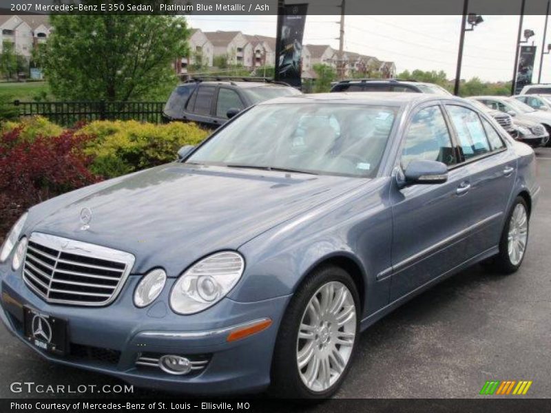 Platinum Blue Metallic / Ash 2007 Mercedes-Benz E 350 Sedan