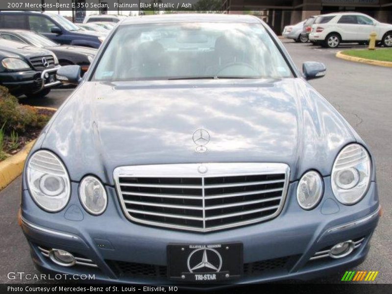 Platinum Blue Metallic / Ash 2007 Mercedes-Benz E 350 Sedan