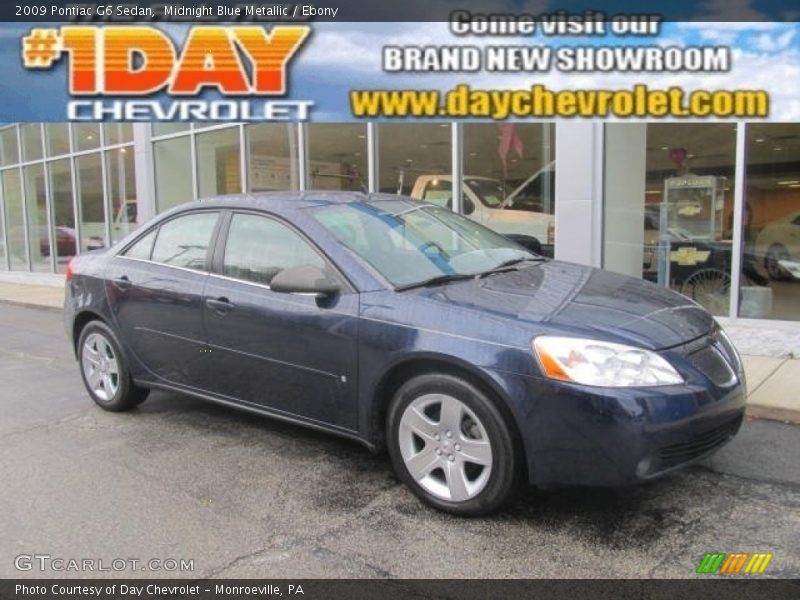 Midnight Blue Metallic / Ebony 2009 Pontiac G6 Sedan