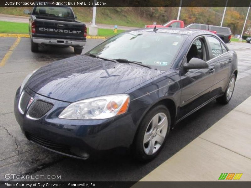 Midnight Blue Metallic / Ebony 2009 Pontiac G6 Sedan