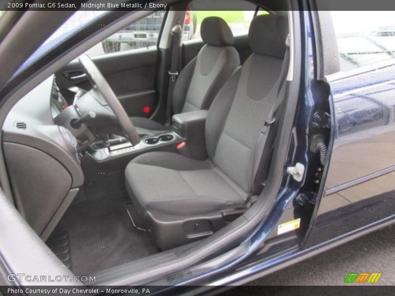 Midnight Blue Metallic / Ebony 2009 Pontiac G6 Sedan