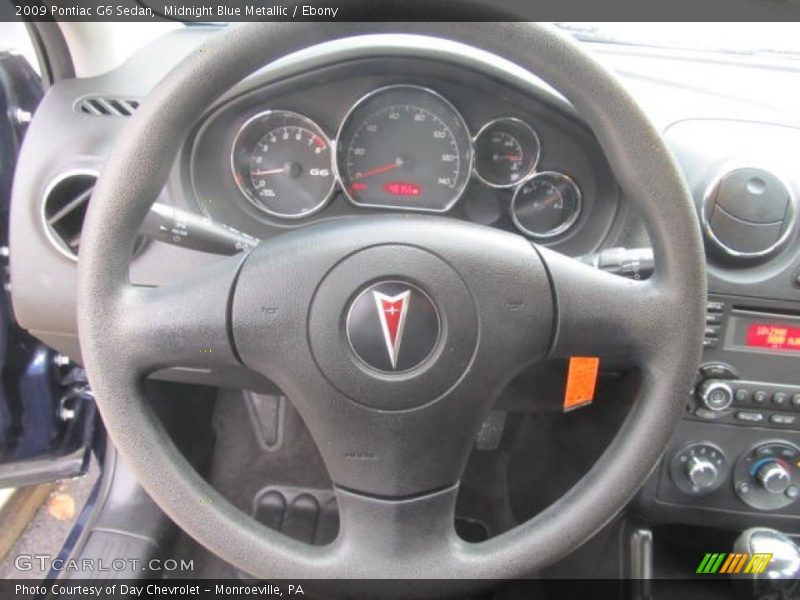 Midnight Blue Metallic / Ebony 2009 Pontiac G6 Sedan
