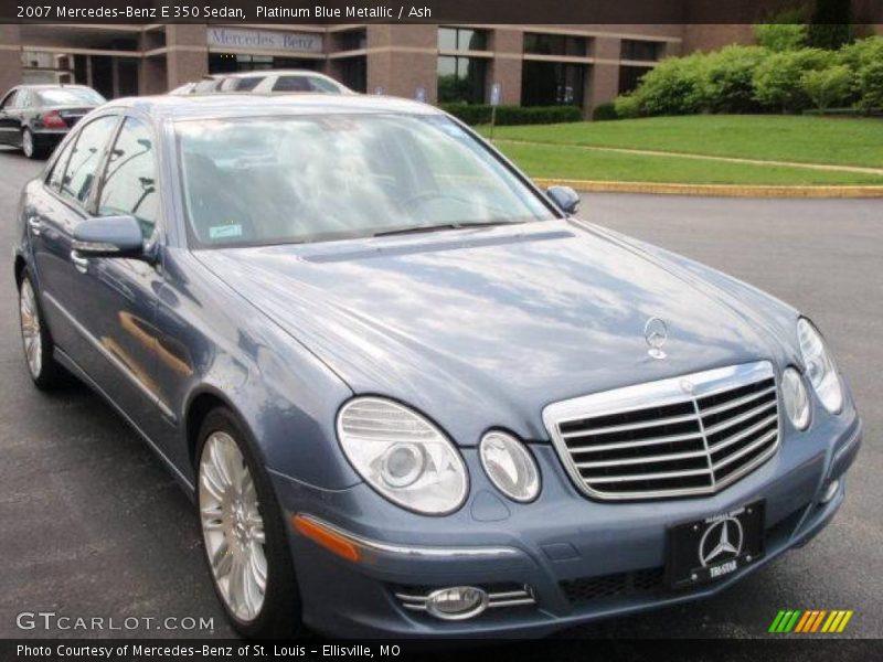 Platinum Blue Metallic / Ash 2007 Mercedes-Benz E 350 Sedan