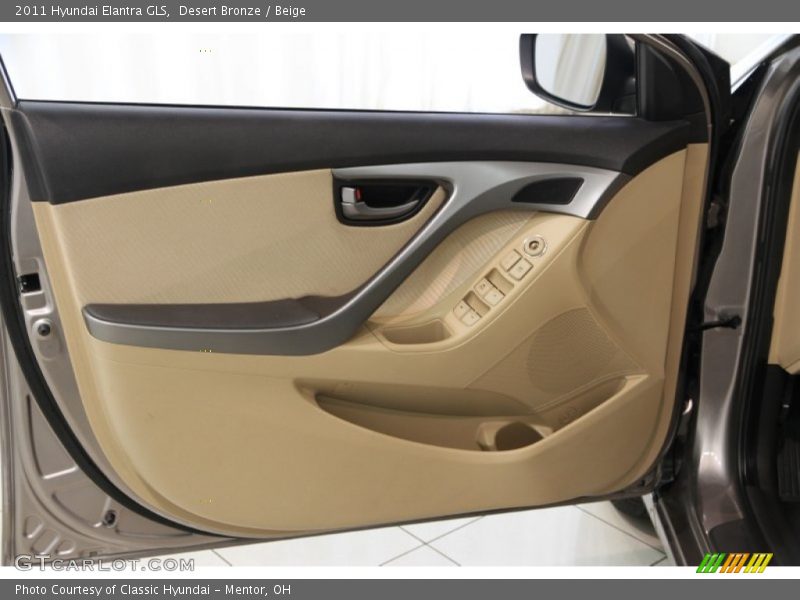 Desert Bronze / Beige 2011 Hyundai Elantra GLS