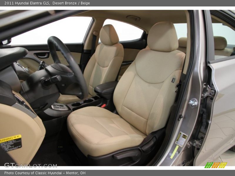 Desert Bronze / Beige 2011 Hyundai Elantra GLS