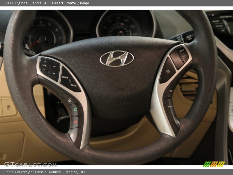 Desert Bronze / Beige 2011 Hyundai Elantra GLS