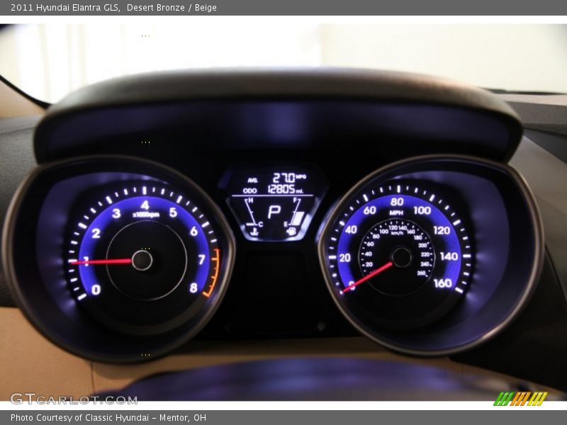 Desert Bronze / Beige 2011 Hyundai Elantra GLS
