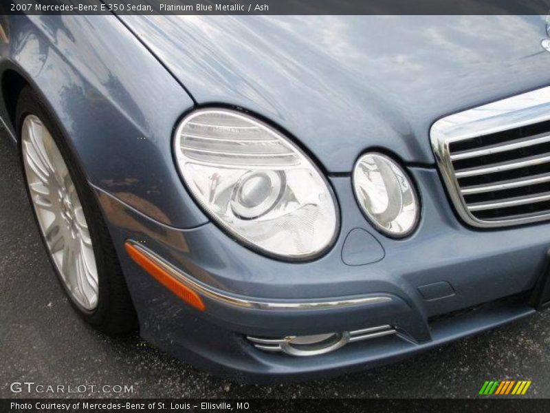 Platinum Blue Metallic / Ash 2007 Mercedes-Benz E 350 Sedan