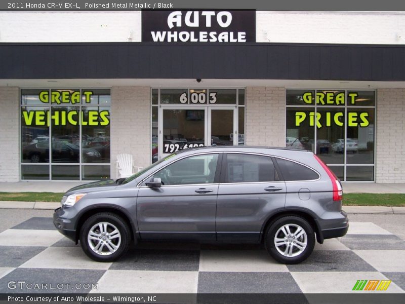 Polished Metal Metallic / Black 2011 Honda CR-V EX-L
