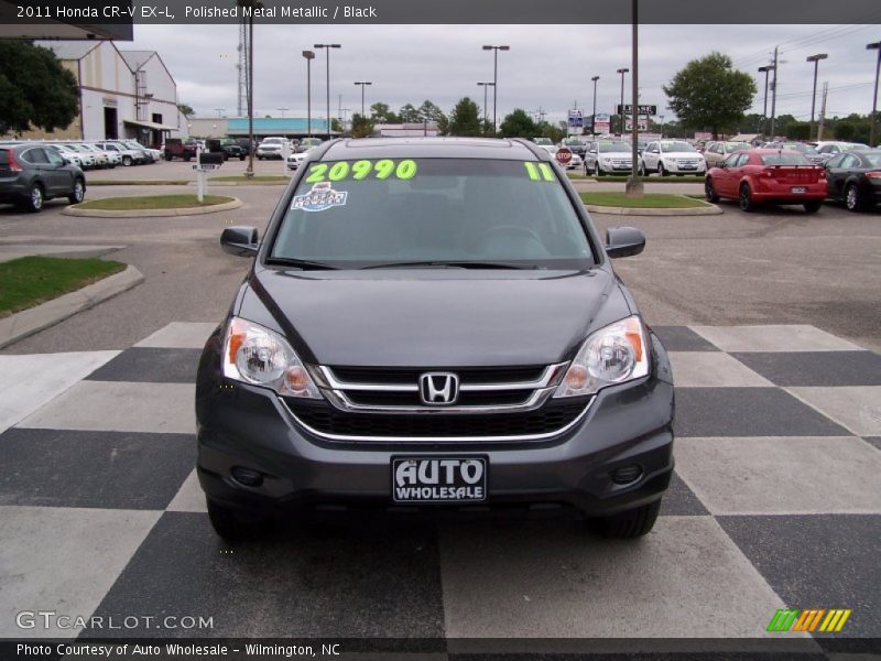 Polished Metal Metallic / Black 2011 Honda CR-V EX-L