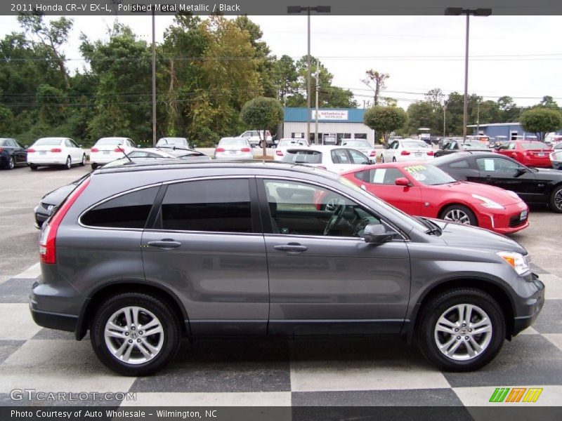 Polished Metal Metallic / Black 2011 Honda CR-V EX-L