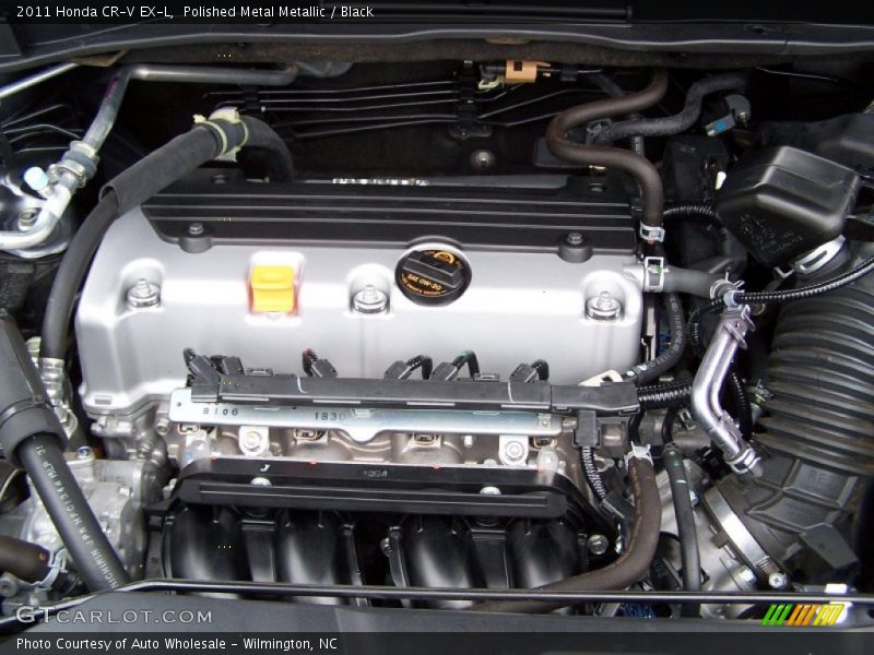 Polished Metal Metallic / Black 2011 Honda CR-V EX-L