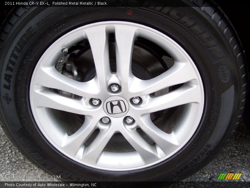Polished Metal Metallic / Black 2011 Honda CR-V EX-L