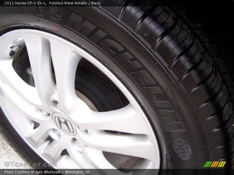 Polished Metal Metallic / Black 2011 Honda CR-V EX-L