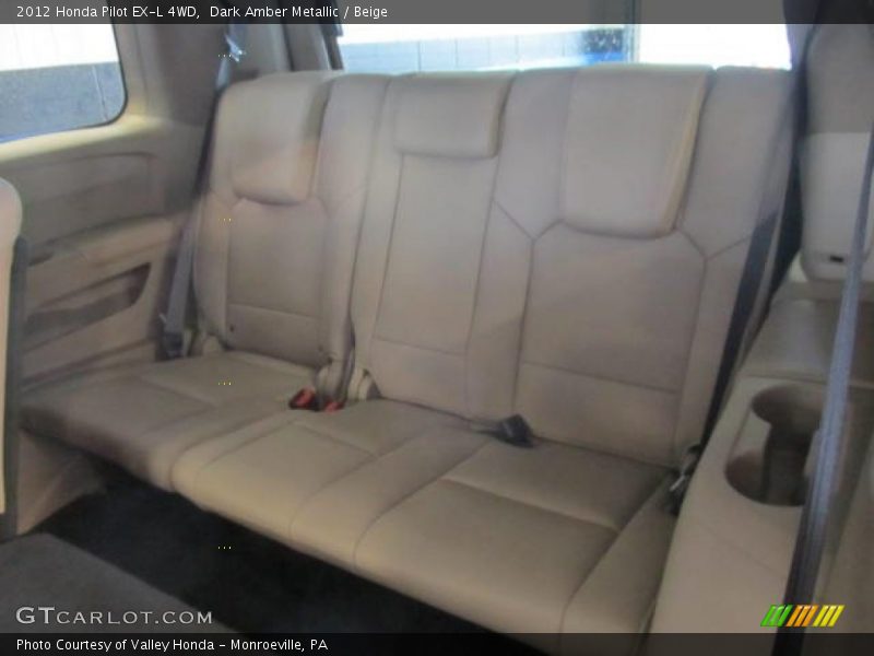 Dark Amber Metallic / Beige 2012 Honda Pilot EX-L 4WD