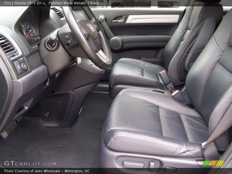 Polished Metal Metallic / Black 2011 Honda CR-V EX-L
