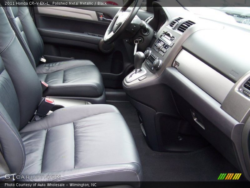 Polished Metal Metallic / Black 2011 Honda CR-V EX-L