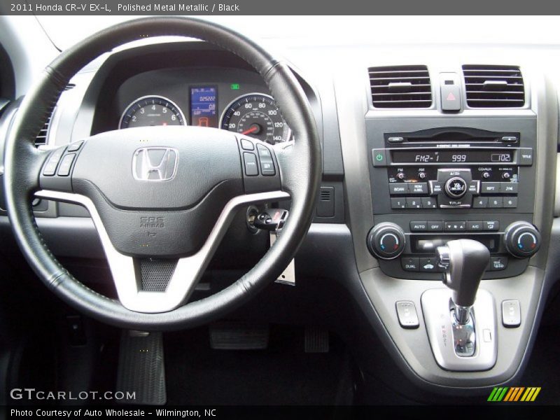 Polished Metal Metallic / Black 2011 Honda CR-V EX-L