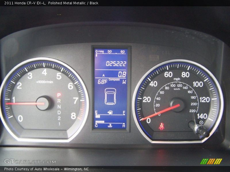 Polished Metal Metallic / Black 2011 Honda CR-V EX-L