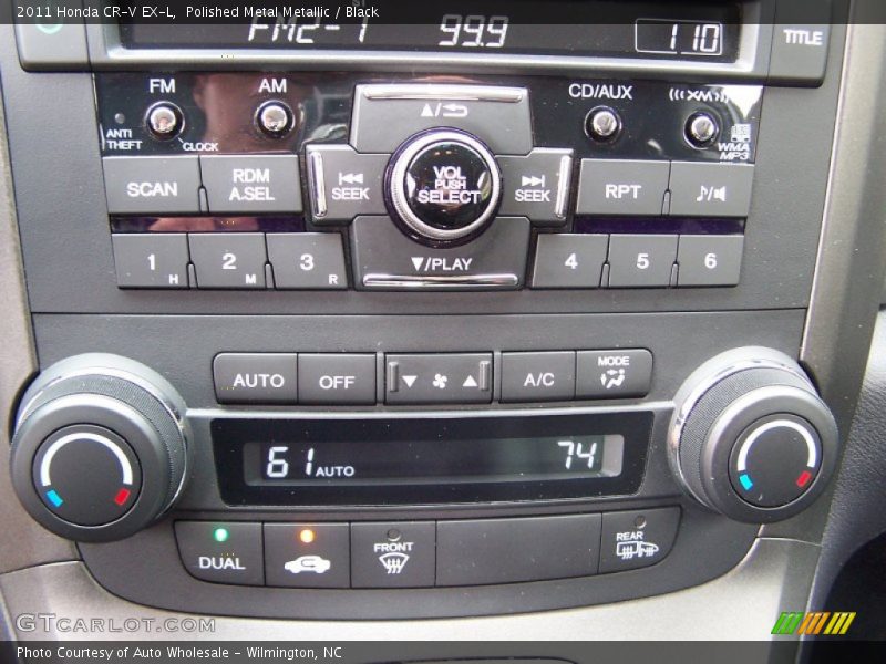 Polished Metal Metallic / Black 2011 Honda CR-V EX-L