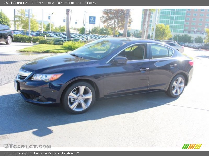 Fathom Blue Pearl / Ebony 2014 Acura ILX 2.0L Technology