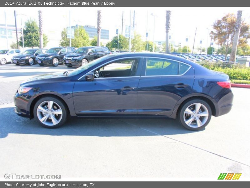 Fathom Blue Pearl / Ebony 2014 Acura ILX 2.0L Technology