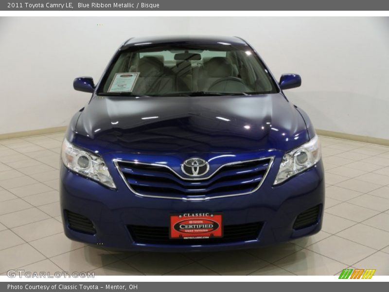 Blue Ribbon Metallic / Bisque 2011 Toyota Camry LE