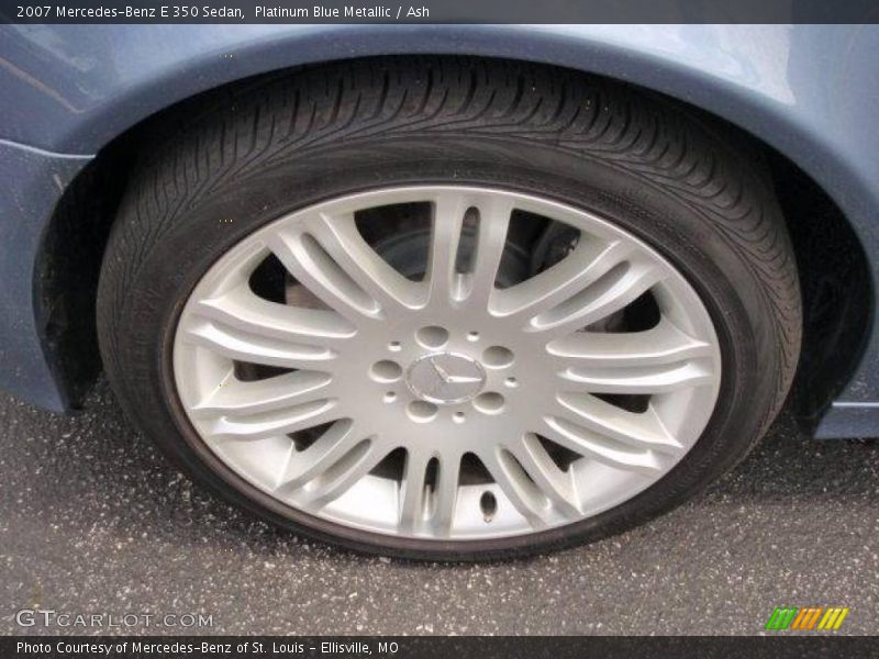 Platinum Blue Metallic / Ash 2007 Mercedes-Benz E 350 Sedan