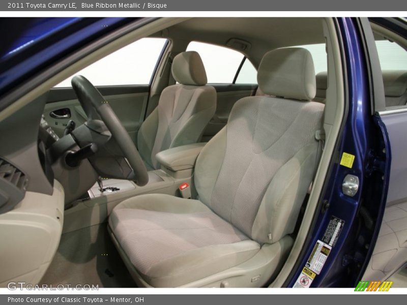 Blue Ribbon Metallic / Bisque 2011 Toyota Camry LE