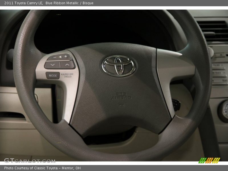 Blue Ribbon Metallic / Bisque 2011 Toyota Camry LE