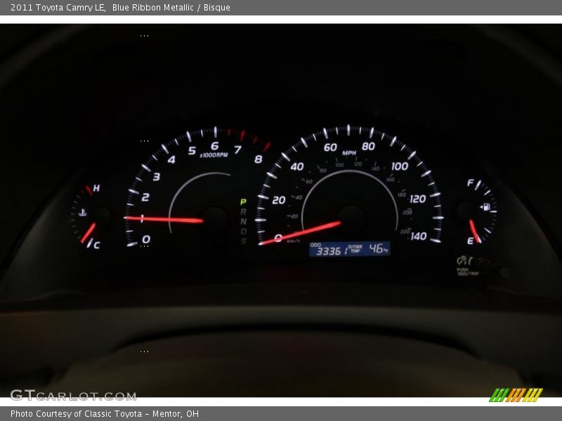 Blue Ribbon Metallic / Bisque 2011 Toyota Camry LE