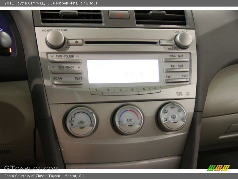 Blue Ribbon Metallic / Bisque 2011 Toyota Camry LE