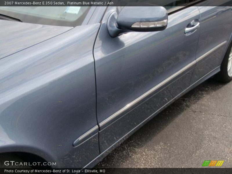 Platinum Blue Metallic / Ash 2007 Mercedes-Benz E 350 Sedan
