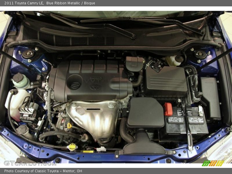 Blue Ribbon Metallic / Bisque 2011 Toyota Camry LE