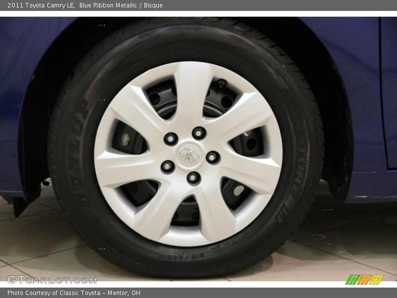 Blue Ribbon Metallic / Bisque 2011 Toyota Camry LE