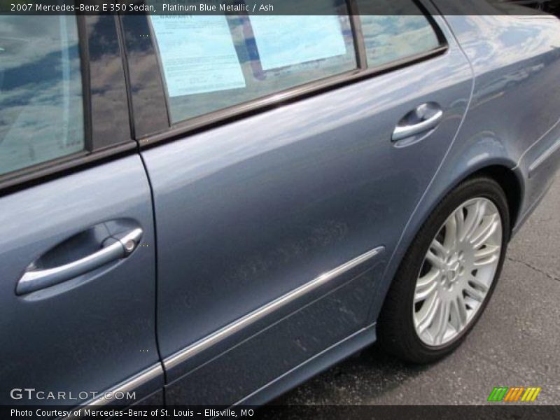 Platinum Blue Metallic / Ash 2007 Mercedes-Benz E 350 Sedan