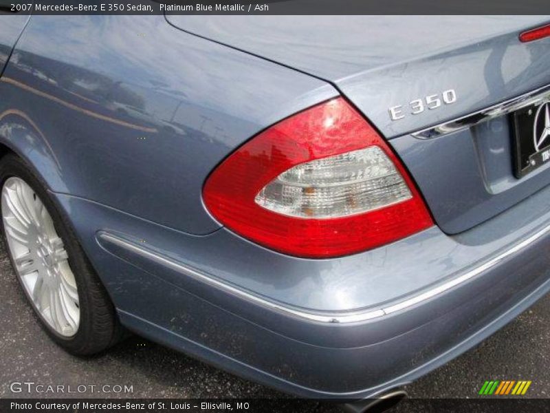 Platinum Blue Metallic / Ash 2007 Mercedes-Benz E 350 Sedan