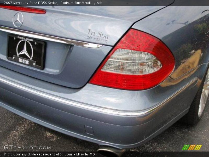 Platinum Blue Metallic / Ash 2007 Mercedes-Benz E 350 Sedan