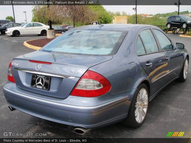Platinum Blue Metallic / Ash 2007 Mercedes-Benz E 350 Sedan