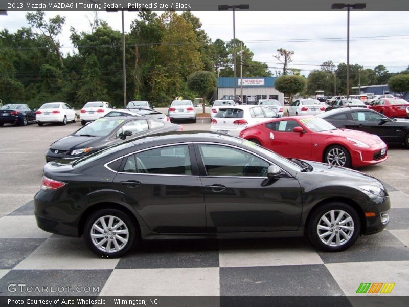 Polished Slate / Black 2013 Mazda MAZDA6 i Touring Sedan