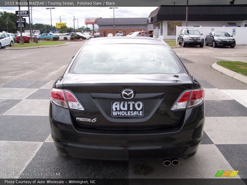 Polished Slate / Black 2013 Mazda MAZDA6 i Touring Sedan